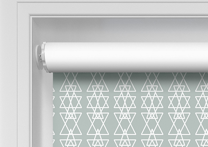 Geometric Stripe, Green - Twist&Fit Roller Blind - Image 10